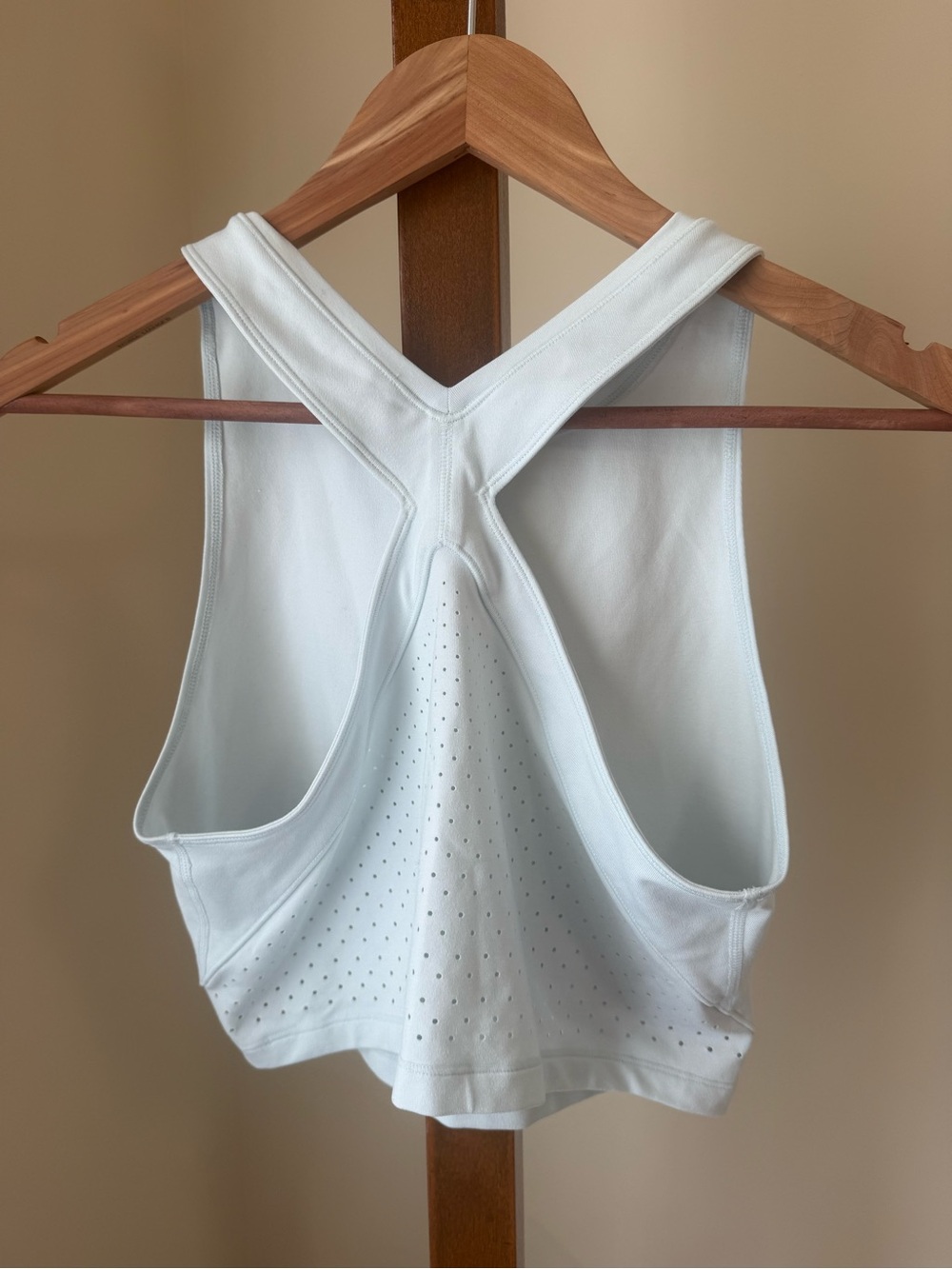 Athleta Light Blue Cross-Back Crop Tank
